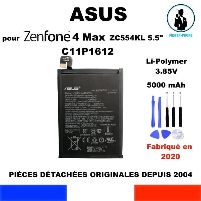 BATTERIE ORIGINALE ASUS ZenFone 4 MAX 5.5 ZC554KL 5000mAh C11P1612