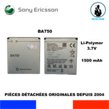 BATTERIE ORIGINALE SONY ERICSSON BA750 1500mAh 3,7V OEM XPERIA ARC S LT15 LT18