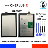 BATTERIE ORIGINALE BLP597 1+ ONEPLUS 2 A2001 A2003 A2005 3300mAh 12,54Wh OEM