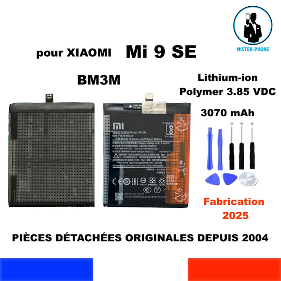 BATTERIE ORIGINALE BM3M OEM XIAOMI POUR Mi 9 SE ( 2019 ) 3070mAh 11,8Wh + OUTILS