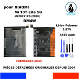 BATTERIE BM4W POUR XIAOMI MI 10T LITE 5G 4820mAh 2020 M2007J17G + OUTILS