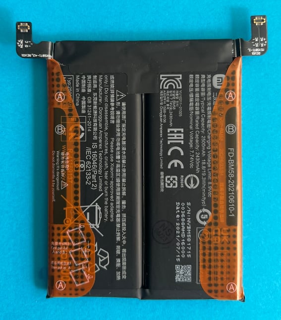 Batterie Pour Xiaomi 11T Pro 5G - Référence BM58, Neuve, Compatible Universelle, Marque GLOBALSTOCK