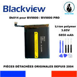 BATTERIE ORIGINALE OEM DK014 BLACKVIEW BV9800 BV9800 Pro 6580mAh + OUTILS