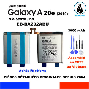 BATTERIE ORIGINALE SAMSUNG EB-BA202ABU GALAXY A20e SM-A202F/DS 3000mAh + KIT OUTILS