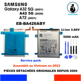 BATTERIE ORIGINALE SAMSUNG EB-BA426ABY GALAXY A32 5G 2021 A42 5G 2020 A72 2021 + KIT OUTILS