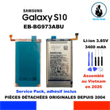 BATTERIE ORIGINALE SAMSUNG GALAXY S10 EB-BG973ABU EB BG 973 ABU SM-G973F/DS 3400mAh OEM + OUTILS