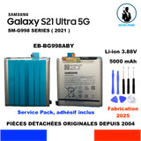 BATTERIE ORIGINALE SAMSUNG EB-BG998ABY EB BG 998 ABY GALAXY S21 ULTRA 5G 5000mAh SM-G998 SERIES + KIT OUTILS