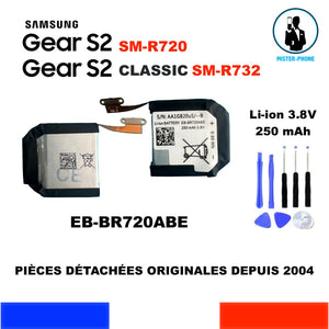 BATTERIE ORIGINALE EB-BR720ABE SAMSUNG GEAR S2 SM-R720 SM-R732 S2 CLASSIC OEM + OUTILS