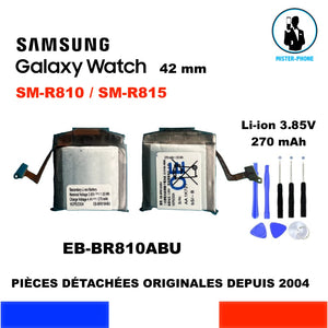 BATTERIE ORIGINALE EB-BR810ABU SAMSUNG GALAXY WATCH 42mm SM-R810 SM-R815 OEM + OUTILS