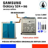 BATTERIE ORIGINALE SAMSUNG EB-BS926ABY GALAXY S24+ 5G 4900mAh SM-S926B/DS OEM + OUTILS