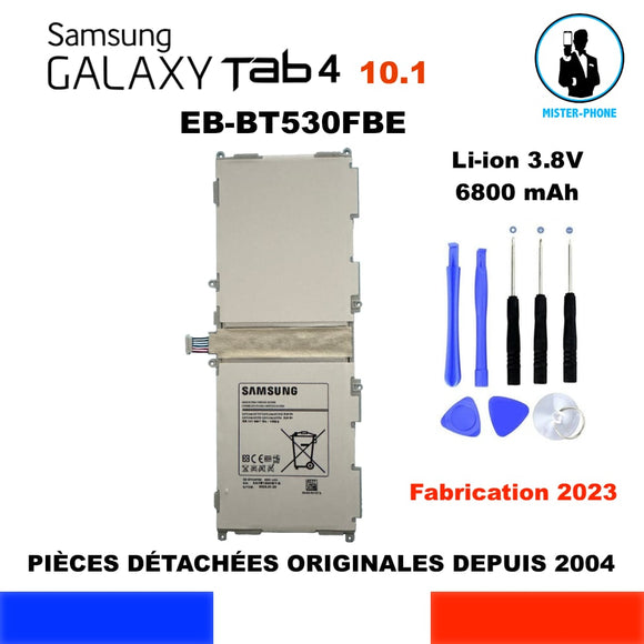 BATTERIE ORIGINE SAMSUNG EB-BT530FBE GALAXY EB BT 530 FBE TAB 4 SM-T530 10.1 6800mAh 25,84Wh + OUTILS