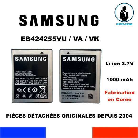 BATTERIE ORIGINALE SAMSUNG EB424255VU EB424255VA EB424255VK 1000mAh 3,70Wh OEM