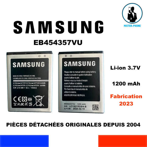 BATTERIE ORIGINALE GALAXY SAMSUNG EB454357VU ORIGINE 1200mAh 5,00Wh 3,7V OEM