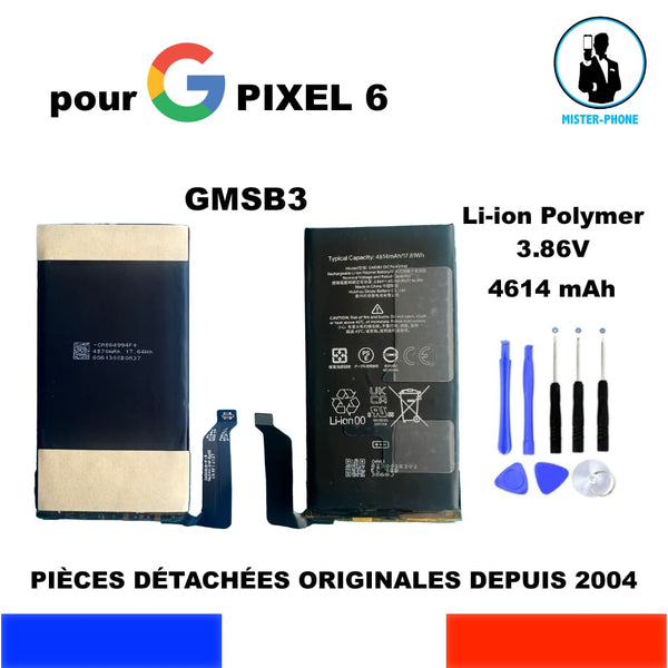 Batteria Ricambio Originale GMSB3 4614mAh Per Google Pixel 6 - Litio 3,86V