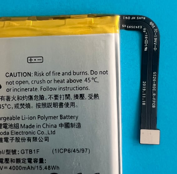 Batterie Replacement Google Pixel 5 - 4080mAh Compatible GTB1F Par TY BETTERY