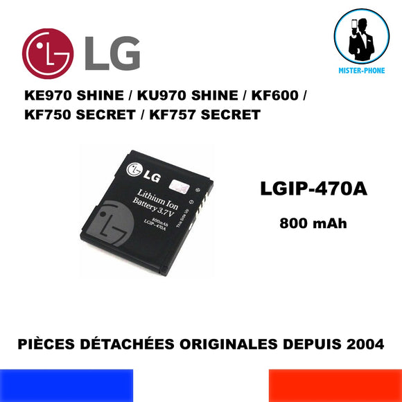 BATTERIE NEUVE ORIGINALE LG LGIP-470A KE970 KE 970 KU970 KU 970 KF 600 KF600