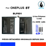 BATTERIE OEM BLP801 BLP 801 1+ ONEPLUS 8T 5G Premium / Standard Edition KB2000 KB2001 KB2003 KB2005 KB2007 4500mAh + OUTILS