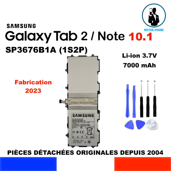 BATTERIE ORIGINALE TABLETTE SP3676B1A(1S2P) SAMSUNG GALAXY NOTE TAB 2 10.1 7000mAh