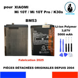 BATTERIE ORIGINALE BM53 BM 53 Xiaomi Mi 10T / Mi 10T Pro / K30s OEM 5000mAh M2007J3SY M2007J3SP M2007J3SI M2007J3SG + OUTILS