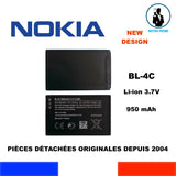 BATTERIE ORIGINE DE REMPLACEMENT NOKIA BL-4C OEM 890mAh 3,2Wh 3,7V ORIGINAL