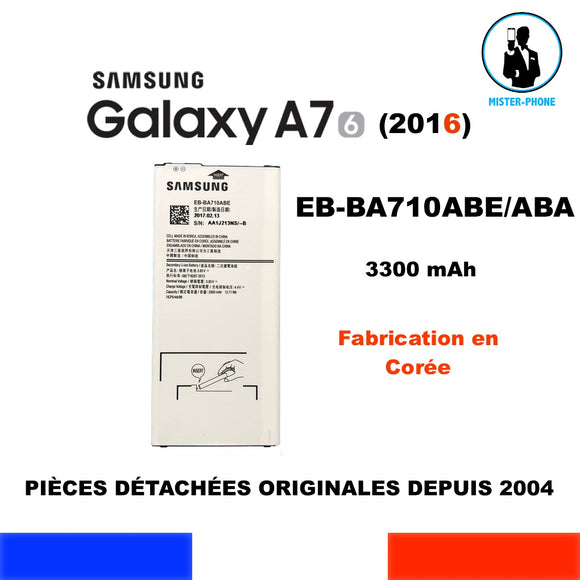 BATTERIE ORIGINALE SAMSUNG GALAXY EB-BA710ABE A7 2016 SM-A710 SERIES 3300mAh