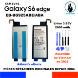 BATTERIE ORIGINE SAMSUNG GALAXY S6 EDGE SM-G925F EB-BG925ABA EB-BG925ABE 2600mAh + OUTILS