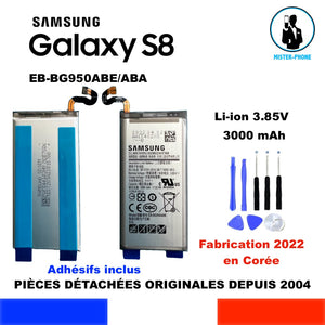 BATTERIE ORIGINE SAMSUNG GALAXY S8 SM-G950 EB-BG950ABE EB-BG950ABA 3000mah OEM + OUTILS