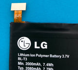 BATTERIE ORIGINALE  BL-T3 BLT3 2080mAh 7,7Wh LG OPTIMUS VU VS950 P895 F100S F100L + OUTILS