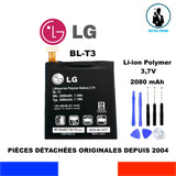 BATTERIE ORIGINALE  BL-T3 BLT3 2080mAh 7,7Wh LG OPTIMUS VU VS950 P895 F100S F100L + OUTILS