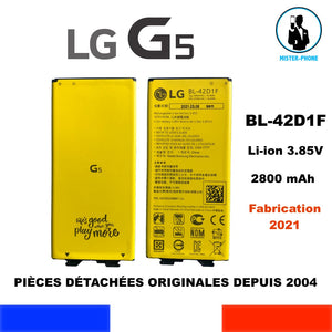 BATTERIE ORIGINALE LG G5 BL-42D1F BL42D1F 2800mAh 10,8Wh OEM