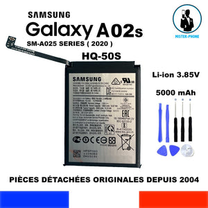BATTERIE ORIGINALE OEM SAMSUNG HQ-50S GALAXY A02s SM-A025 A025 SERIE 5000mAh + OUTILS