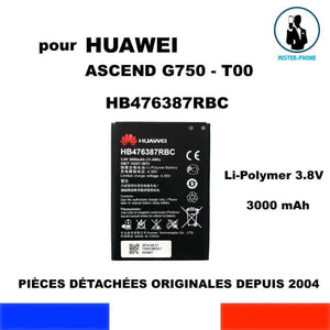 BATTERIE ORIGINALE HUAWEI HB476387RBC ASCEND G750-T00 3000mAh OEM