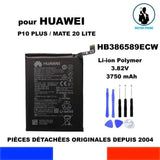 BATTERIE ORIGINALE HUAWEI HB386589ECW P10 PLUS / MATE 20 LITE 3750mAh OEM + KIT OUTILS