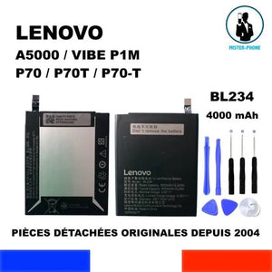 BATTERIE ORIGINALE BL234 LENOVO VIBE P1M A5000 P70 P70-T P70T 4000mAh OEM ORIGINE + KIT OUTILS