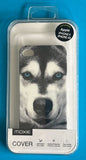 COQUE SOUPLE POUR IPHONE 4 4S MOTIF CHIEN HUSKY YEUX BLEUS