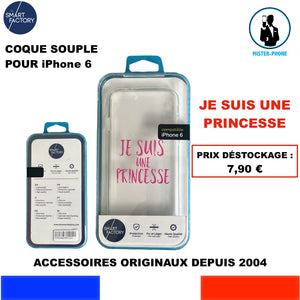 HOUSSE COQUE SOUPLE POUR IPHONE 6 MOTIF PRINCESSE