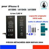 BATTERIE REMPLACEMENT IPHONE 6 616-0805 OEM CAPACITE ORIGINALE 1810mAh + OUTILS