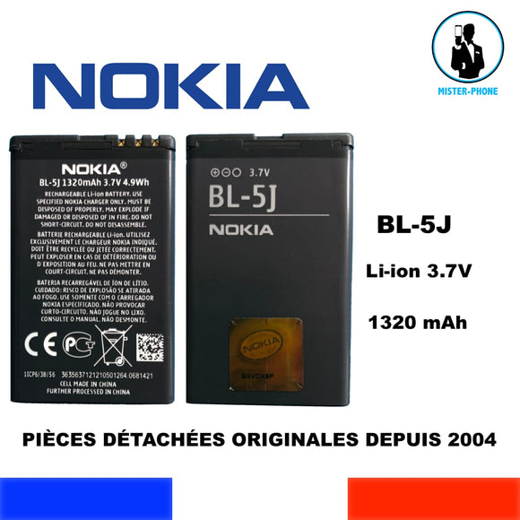 OEM Nokia BL-5J Battery – For Lumia 520, 525, 530, Asha 200, X1, X6