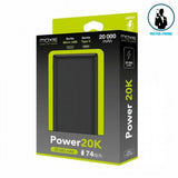 POWERBANK 20K 20 000 mAh ORIGINAL MOXIE POUR TABLETTES & SMARTPHONES 74Wh 5V