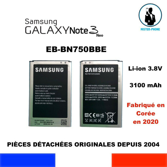 BATTERIE ORIGINALE EB-BN750BBE GALAXY SAMSUNG NOTE 3 LITE NEO SM-N750 SM-N7505