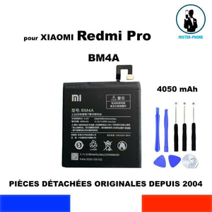 BATTERIE ORIGINALE BM4A BM 4A POUR XIAOMI REDMI PRO 4050mAh OEM KIT OUTILS