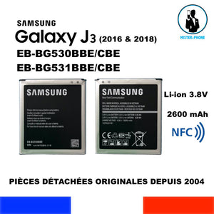 BATTERIE ORIGINALE SAMSUNG GALAXY J3 (2018) SM-J337 SERIES / J3 (2016) SM-J310 SERIES EB-BG530BBE ORIGINE