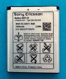 BATTERIE ORIGINALE SONY ERICSSON BST-33 BST33 ORIGINE 1000mAH 3,4Wh 3,6V